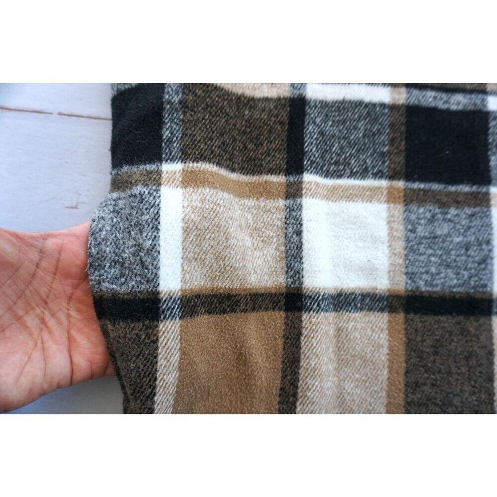 Women’s Long Sleeve Plaid Shirt Jacket - Size L - Picture 4 of 6